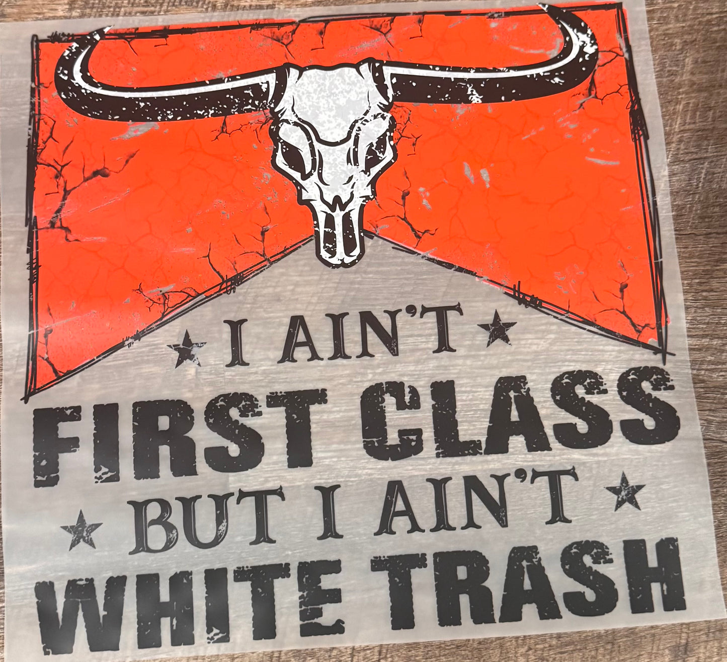 I ain’t first class