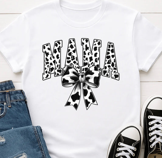 Mama Bow Cow print