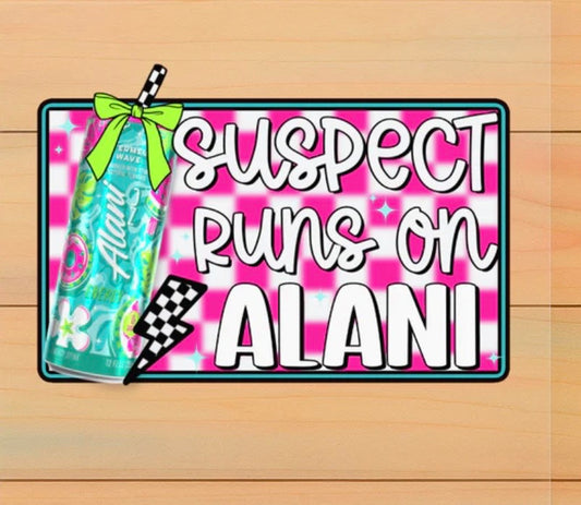 Suspect runs on alani