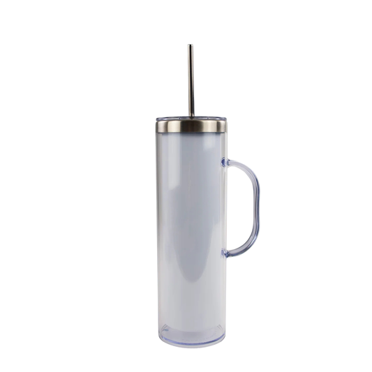 20oz stainless steel Snowglobe with handle